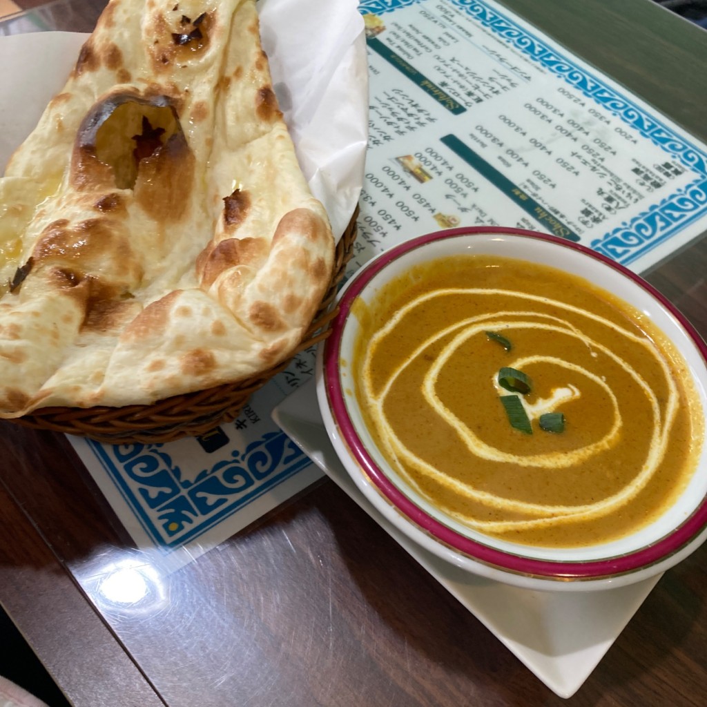 ユーザーが投稿したチキンカレーセットの写真 - 実際訪問したユーザーが直接撮影して投稿した真間インドカレーエベレストの写真