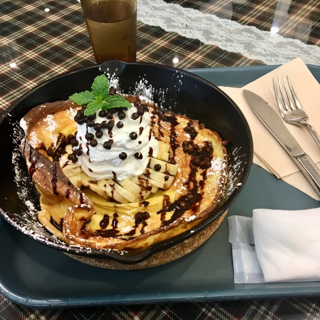 ユーザーが投稿したホイップバナナチョコレートの写真 - 実際訪問したユーザーが直接撮影して投稿した堀川町カフェROSIES CAFE ラゾーナ川崎店の写真