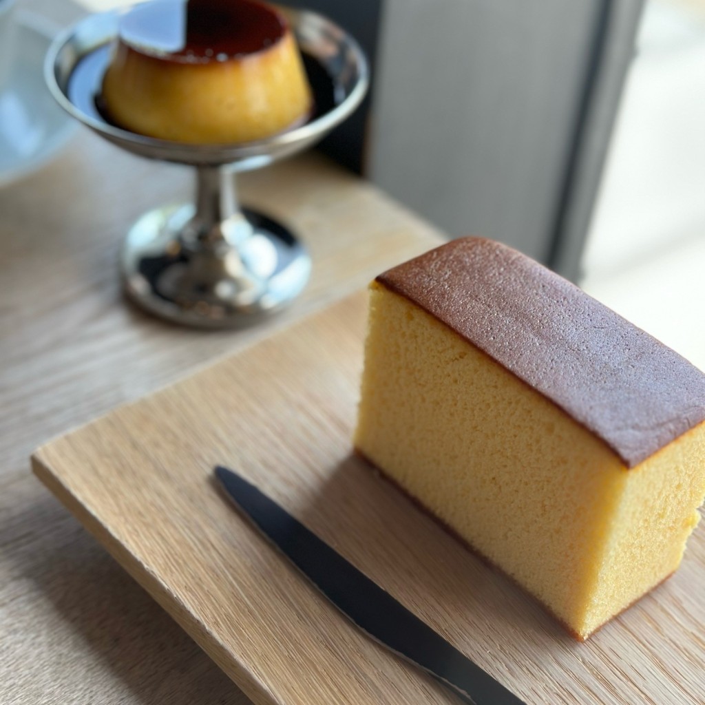 ユーザーが投稿したカステラセットの写真 - 実際訪問したユーザーが直接撮影して投稿した松島和カフェ / 甘味処松華堂菓子店の写真