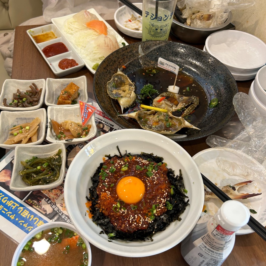 ユーザーが投稿したカンジャンケジャンの写真 - 実際訪問したユーザーが直接撮影して投稿した百人町韓国料理テジョンデ 2号店 カンジャンケジャン館の写真