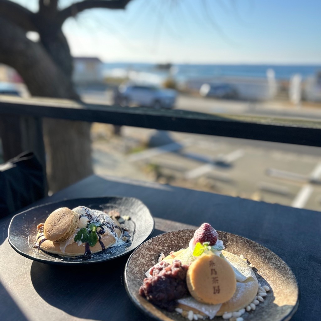 ユーザーが投稿した和パンケーキの写真 - 実際訪問したユーザーが直接撮影して投稿した小田イタリアン糸島茶房の写真