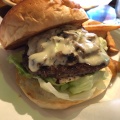 Onion mushroom burger - 実際訪問したユーザーが直接撮影して投稿した新山下ハンバーガーBurger‐house‐コディーズ(codeie’s)の写真のメニュー情報