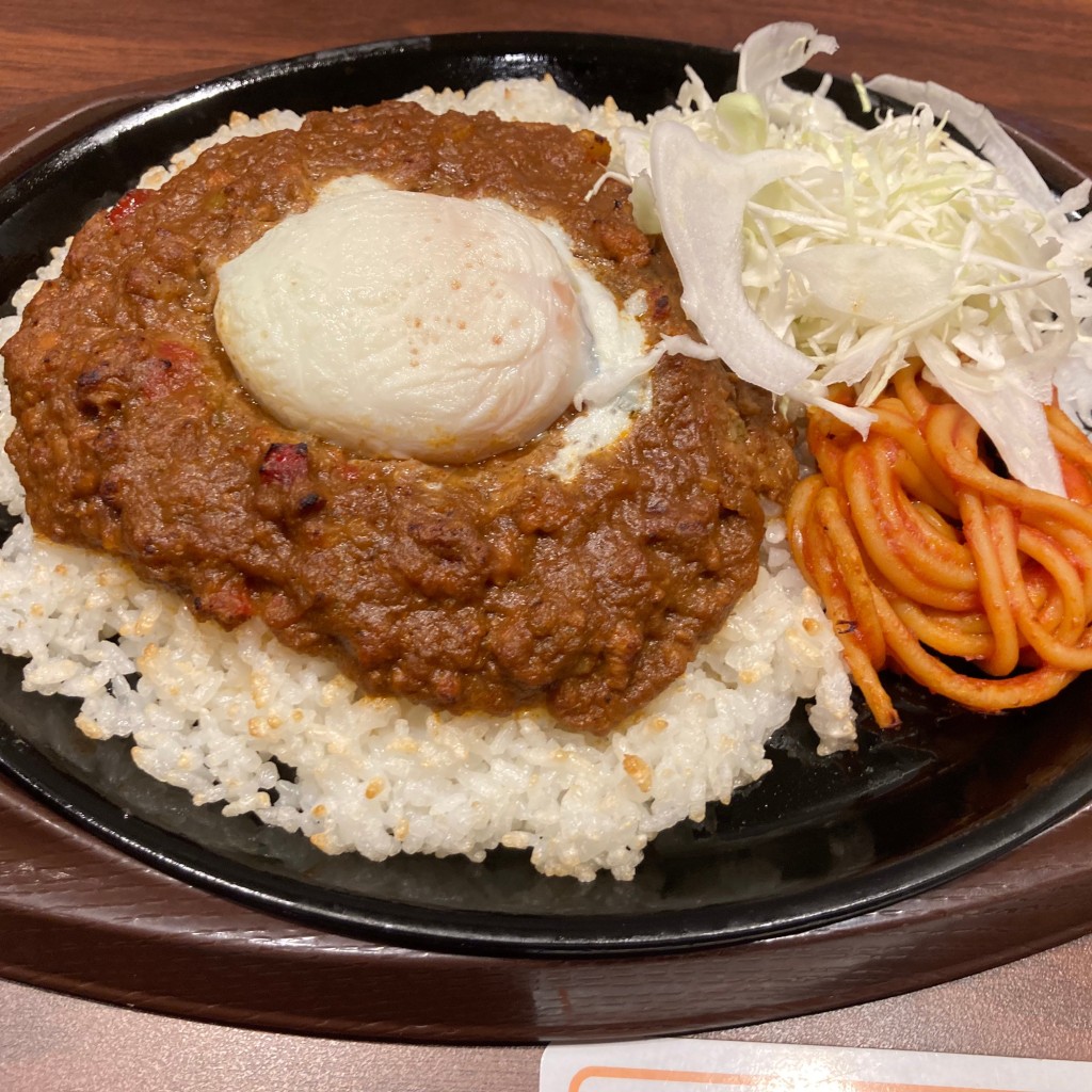 ユーザーが投稿したキーマカレーの写真 - 実際訪問したユーザーが直接撮影して投稿した百人町ファミリーレストランガスト 大久保店の写真