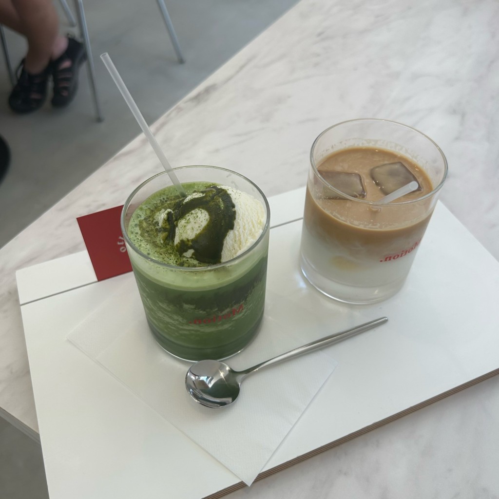 ユーザーが投稿したMatcha Frozen Floatの写真 - 実際訪問したユーザーが直接撮影して投稿した大須カフェモーションの写真