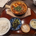 L麻婆豆腐定食 - 実際訪問したユーザーが直接撮影して投稿した小町北京料理梅梅の写真のメニュー情報