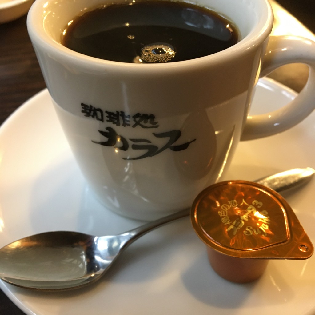 ユーザーが投稿したカラスブレンドコーヒーの写真 - 実際訪問したユーザーが直接撮影して投稿した栄喫茶店珈琲処 カラスの写真