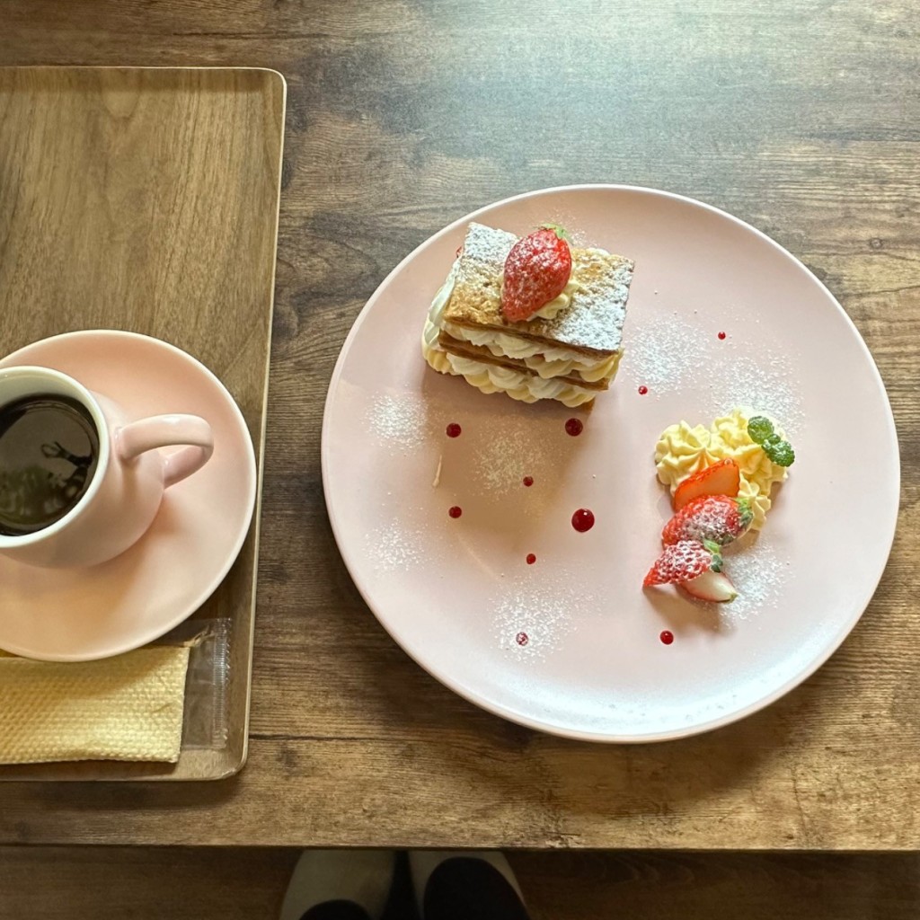 ユーザーが投稿したミルフィーユの写真 - 実際訪問したユーザーが直接撮影して投稿した松南町カフェgeecoffeeの写真