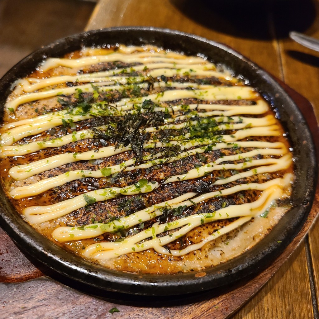 ユーザーが投稿した長芋明太焼きの写真 - 実際訪問したユーザーが直接撮影して投稿した上井草焼鳥にしだ屋 井荻店の写真