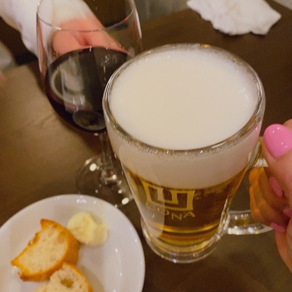ユーザーが投稿したカールスバーグ生ビールの写真 - 実際訪問したユーザーが直接撮影して投稿した丸の内イタリアンコナ 甲府店の写真