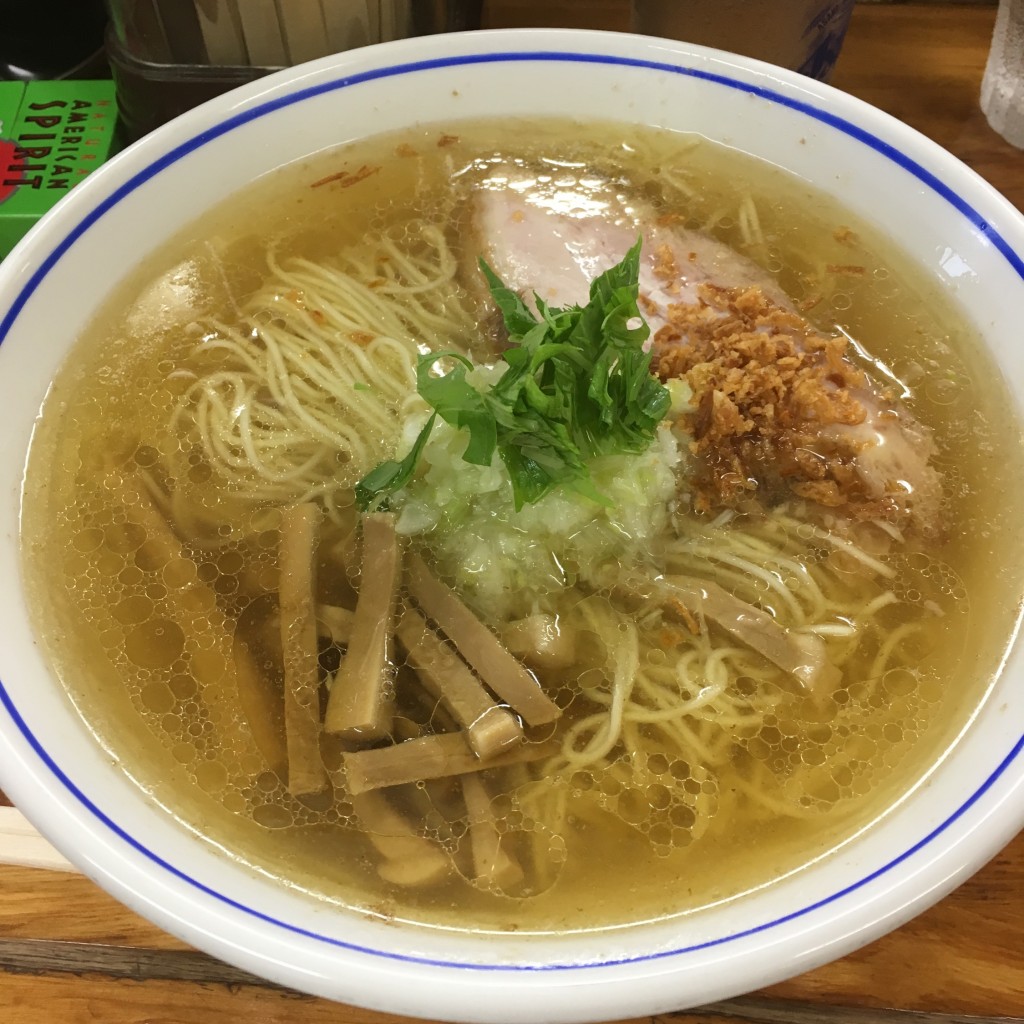 ユーザーが投稿した塩ラーメンの写真 - 実際訪問したユーザーが直接撮影して投稿した湯川ラーメン / つけ麺福々亭の写真