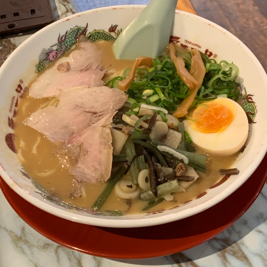 ユーザーが投稿した山菜ラーメンの写真 - 実際訪問したユーザーが直接撮影して投稿した紙屋川町ラーメン専門店天下一品 白梅町店の写真