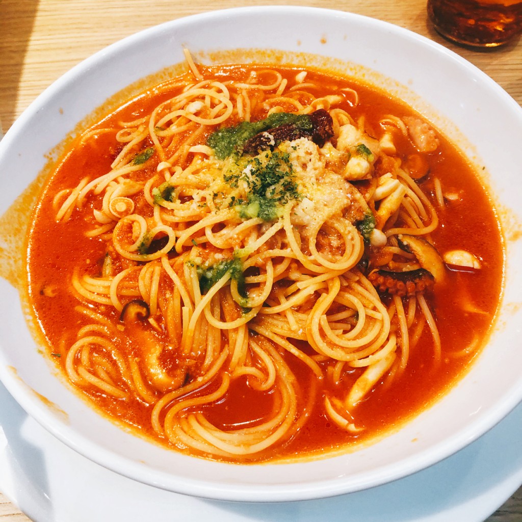 ユーザーが投稿したLunch乾麺スープスパの写真 - 実際訪問したユーザーが直接撮影して投稿した上大類町ダイニングバーSUNNY KITCHENの写真