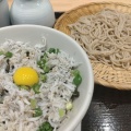 Lunchしらす丼セット - 実際訪問したユーザーが直接撮影して投稿した西池袋そばソバキチ 池袋東武店の写真のメニュー情報