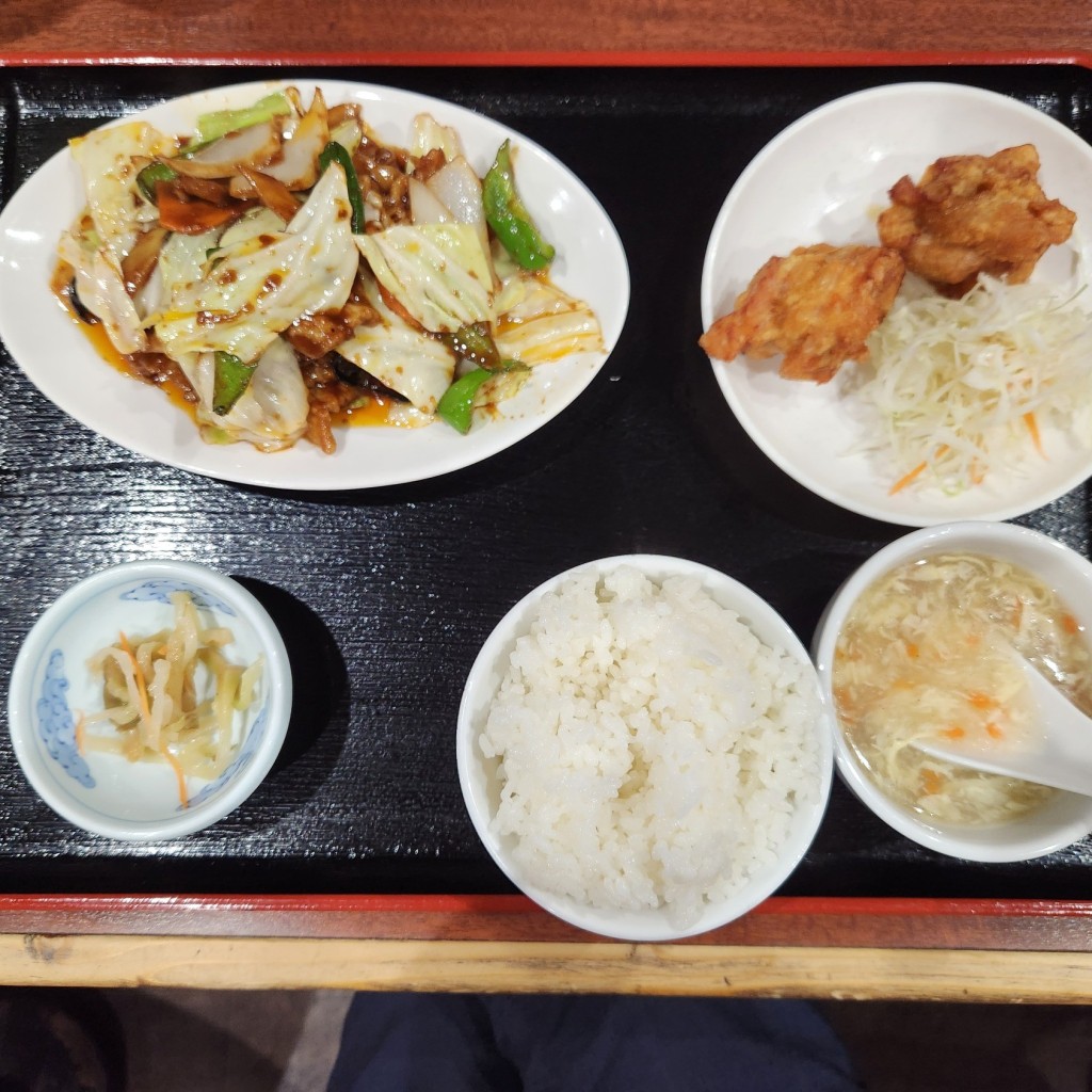 ユーザーが投稿した鍋肉定食の写真 - 実際訪問したユーザーが直接撮影して投稿した早子町四川料理本格四川料理 華洋の写真
