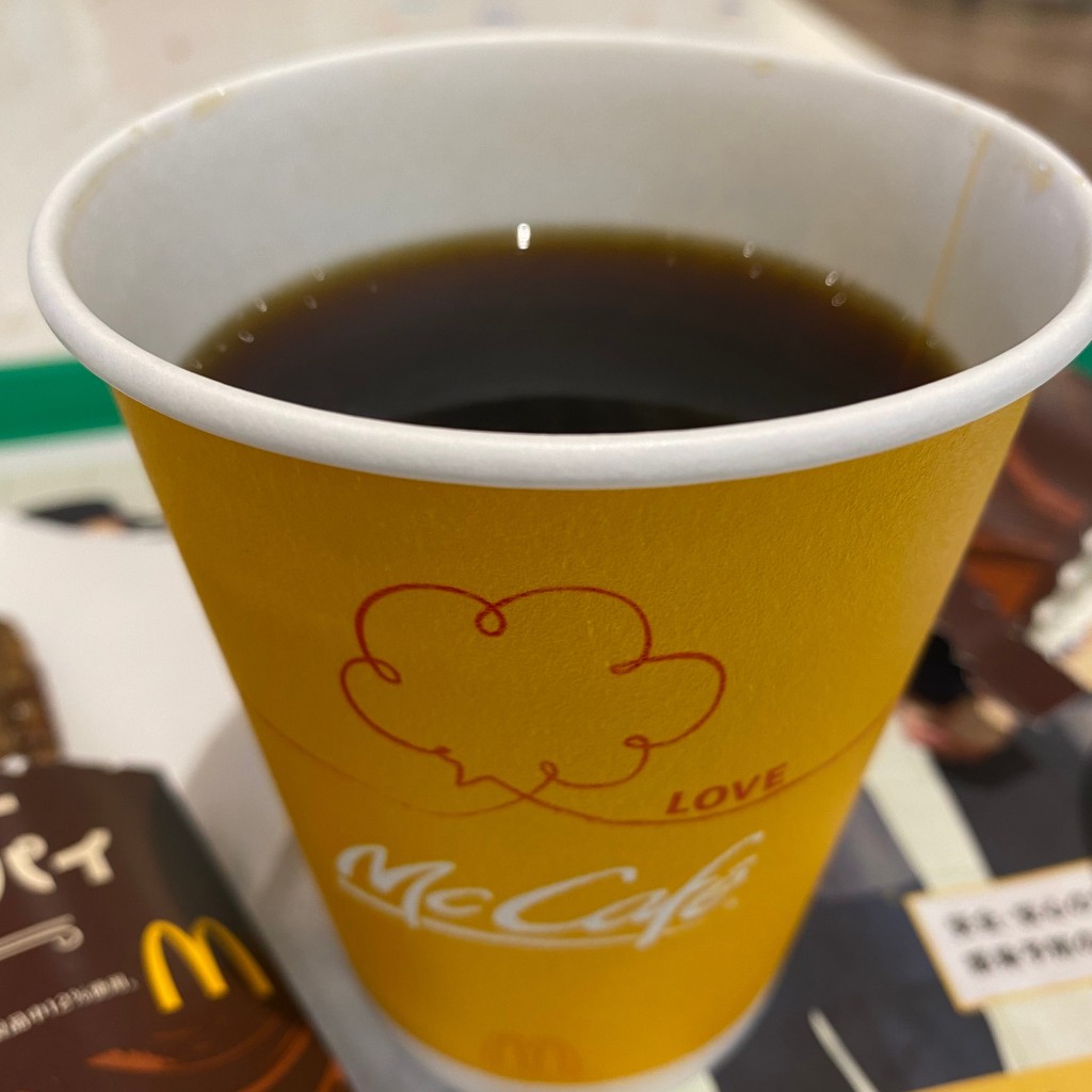 ユーザーが投稿したコーヒーの写真 - 実際訪問したユーザーが直接撮影して投稿した西宿ファーストフードマクドナルド みのおキューズモール店の写真