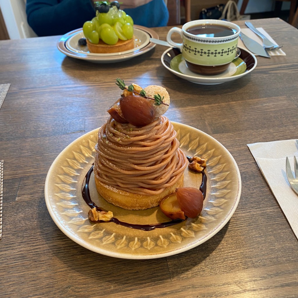 ユーザーが投稿したモンブランタルトの写真 - 実際訪問したユーザーが直接撮影して投稿した芸濃町椋本カフェおうちカフェ fruktの写真