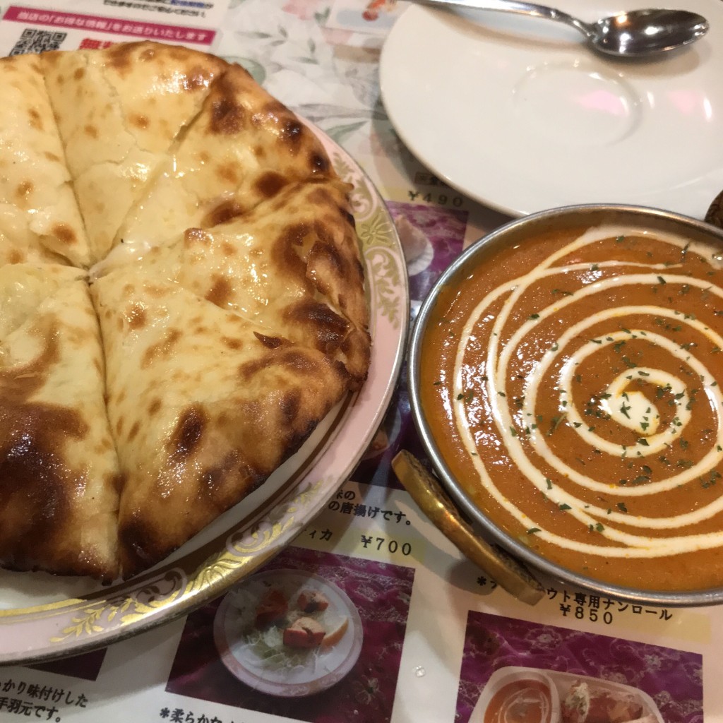 ユーザーが投稿したチーズナンの写真 - 実際訪問したユーザーが直接撮影して投稿した味美白山町インドカレーグリヤの写真