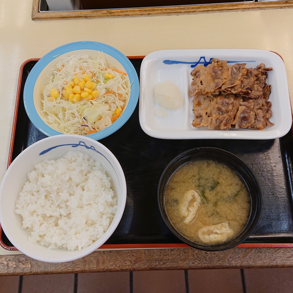 ユーザーが投稿したカルビ焼肉定食の写真 - 実際訪問したユーザーが直接撮影して投稿した矢野西牛丼松屋 広島矢野店の写真