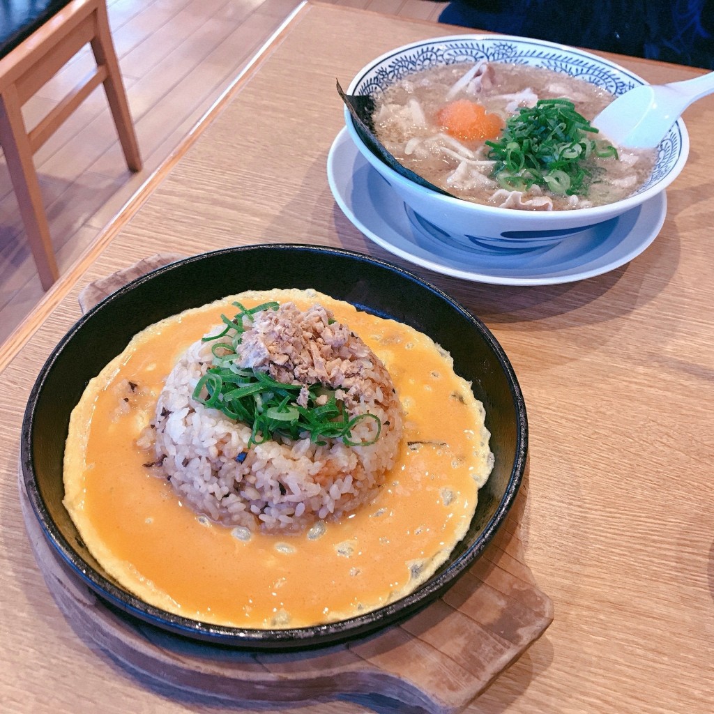 ユーザーが投稿した肉そばA炒Lunchの写真 - 実際訪問したユーザーが直接撮影して投稿した牛久保町ラーメン専門店丸源ラーメン 豊川店の写真