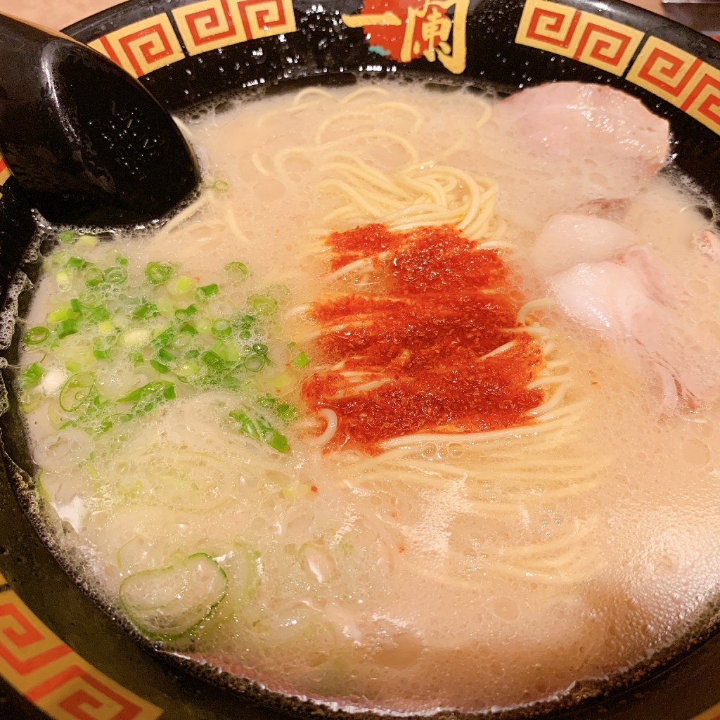 ユーザーが投稿したラーメン+替玉の写真 - 実際訪問したユーザーが直接撮影して投稿した薮田南ラーメン専門店一蘭 岐阜店の写真