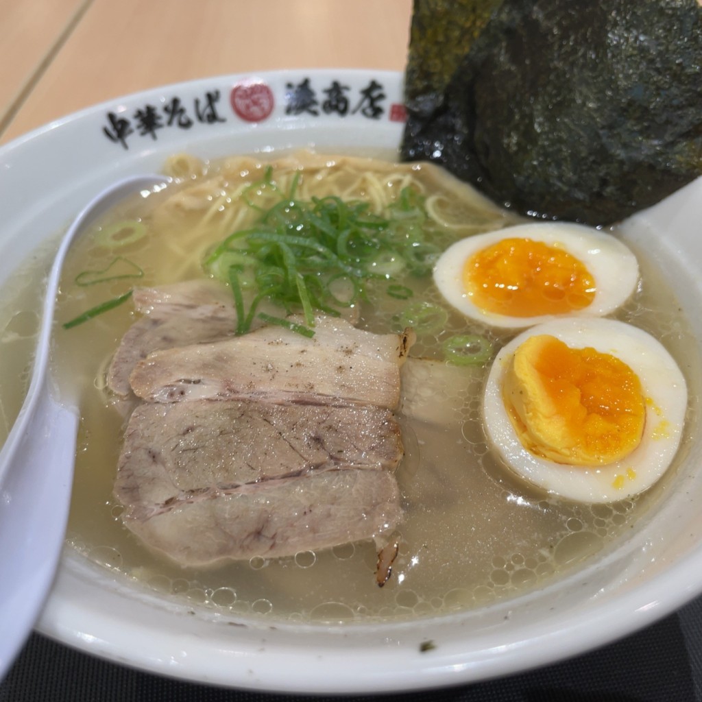 ユーザーが投稿した特製塩ラーメンの写真 - 実際訪問したユーザーが直接撮影して投稿した宇品西ラーメン専門店中華そば 湊商店の写真