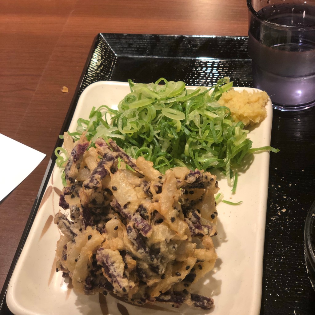 ユーザーが投稿したイモイモのかき揚げの写真 - 実際訪問したユーザーが直接撮影して投稿した渋谷うどん丸亀製麺 渋谷メトロプラザ店の写真