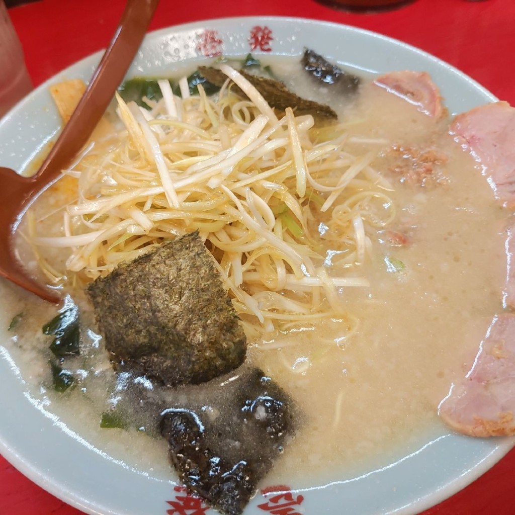 ユーザーが投稿したネギラーメンの写真 - 実際訪問したユーザーが直接撮影して投稿した加美平ラーメン専門店壱発ラーメン 福生店の写真