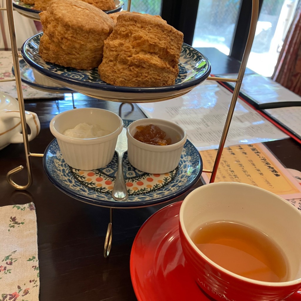 ユーザーが投稿したアフタヌーンティーセットの写真 - 実際訪問したユーザーが直接撮影して投稿した吉祥寺南町紅茶専門店ムレスナティー東京の写真