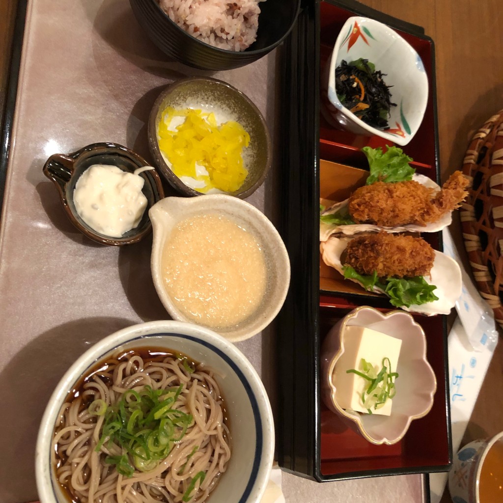 ユーザーが投稿したとろろカキ御膳の写真 - 実際訪問したユーザーが直接撮影して投稿した香西本町中華料理かんざし イオンモール高松店の写真