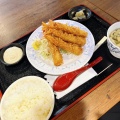 エビフライ定食 - 実際訪問したユーザーが直接撮影して投稿した戸室中華料理中華料理 百菜の写真のメニュー情報