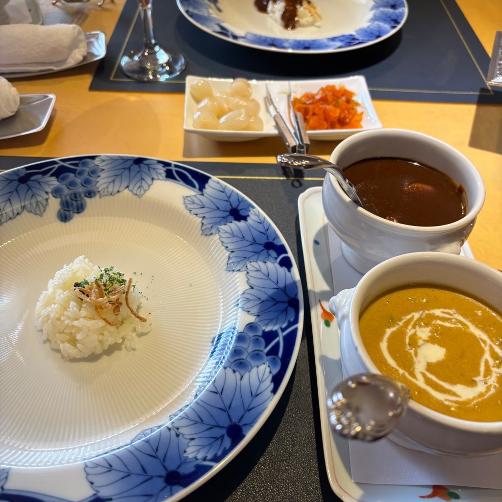 ユーザーが投稿した[平日]2色カレーの写真 - 実際訪問したユーザーが直接撮影して投稿した白山カレー白山文雅 本店の写真