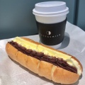 塩バターあんミルクフランス - 実際訪問したユーザーが直接撮影して投稿した駅前本町カフェコーヒー ミルクの写真のメニュー情報