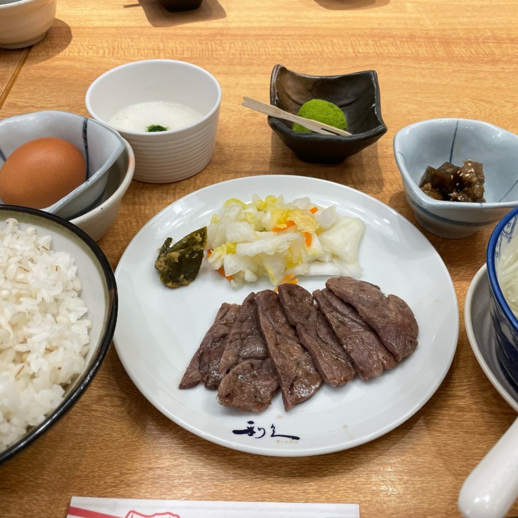 ユーザーが投稿したさがり焼麦とろ定食の写真 - 実際訪問したユーザーが直接撮影して投稿した渋谷牛タン利久 渋谷ヒカリエ店の写真