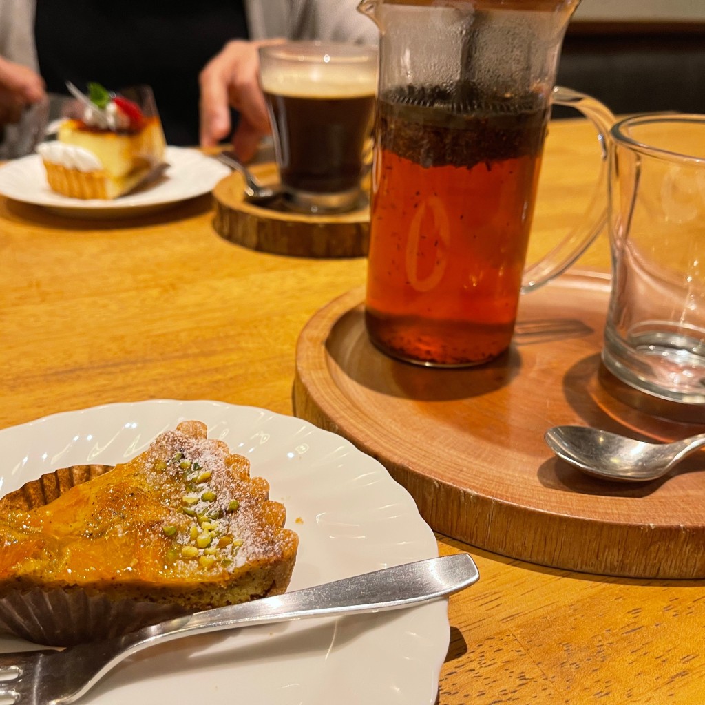 ユーザーが投稿したオレンジと紅茶のタルトの写真 - 実際訪問したユーザーが直接撮影して投稿した桶狭間切戸カフェFARMERS GARDEN Cafe オムレットの写真