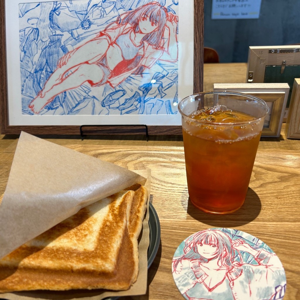 ユーザーが投稿したFOOD PIZZA EARL GREY TEAの写真 - 実際訪問したユーザーが直接撮影して投稿した中央カフェLATTEST EBINAの写真