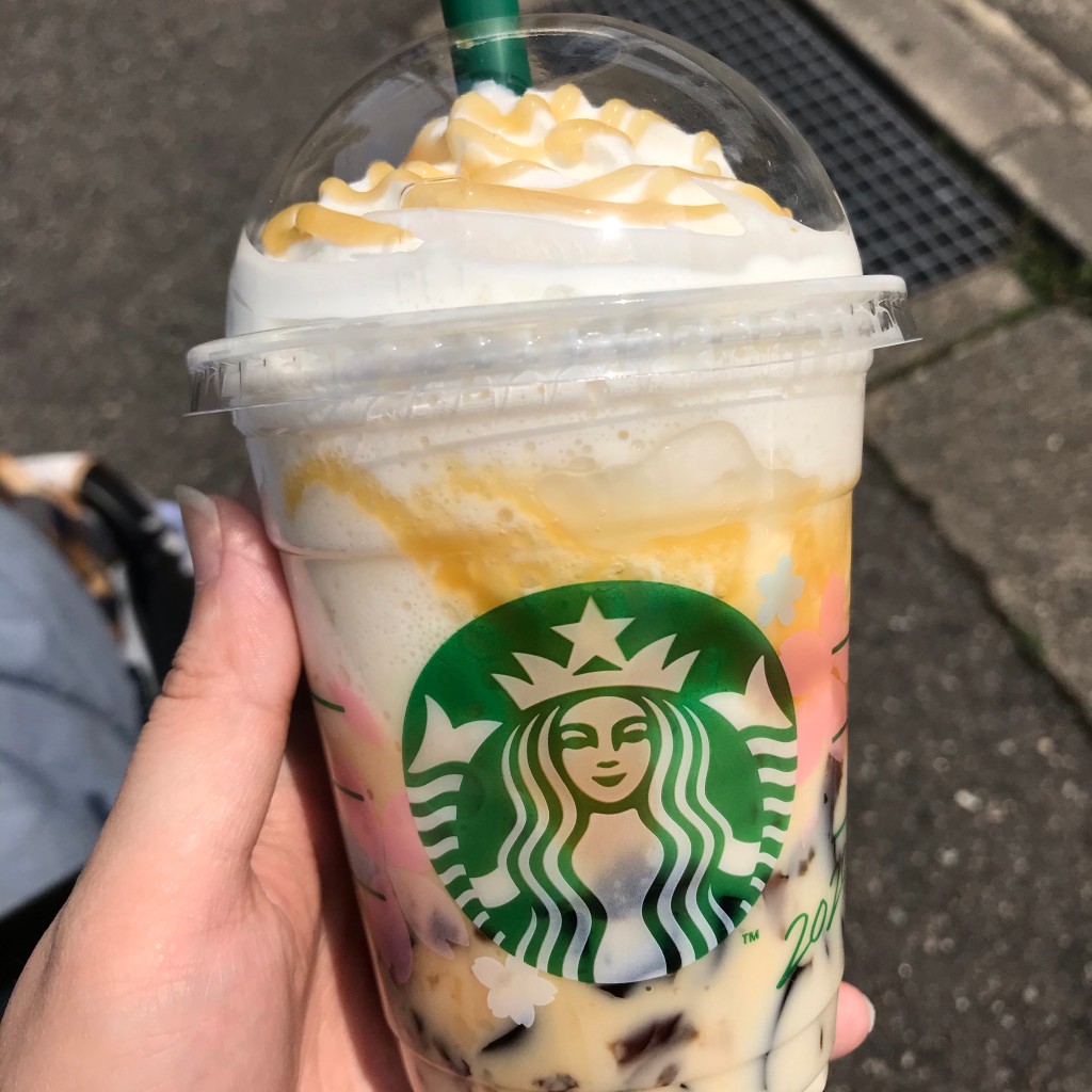 ユーザーが投稿したバタースコッチコーヒージェリーフラペチーノの写真 - 実際訪問したユーザーが直接撮影して投稿した花園カフェスターバックスコーヒー CoCoLo新潟店の写真