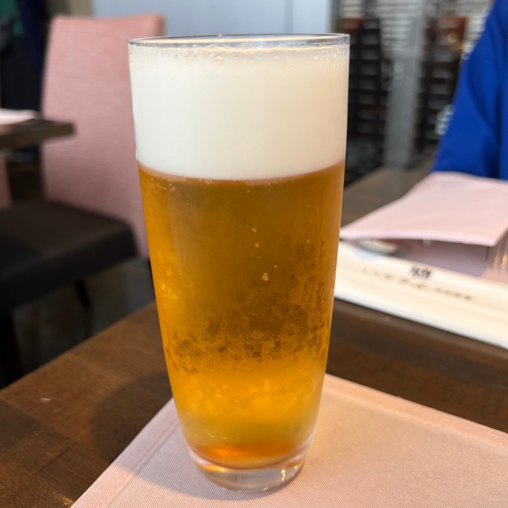 ユーザーが投稿したエビス生ビール(グラス)の写真 - 実際訪問したユーザーが直接撮影して投稿した湯島洋食厳選洋食 さくらいの写真