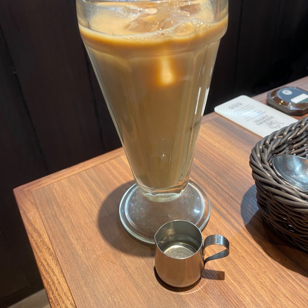 ユーザーが投稿したアイス豆乳紅茶の写真 - 実際訪問したユーザーが直接撮影して投稿した新富町喫茶店星乃珈琲店 まるひろ川越アネックス店の写真