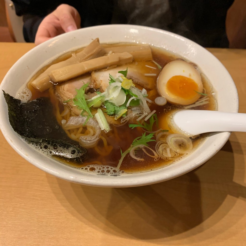 ユーザーが投稿した煮干しラーメンの写真 - 実際訪問したユーザーが直接撮影して投稿した芦野ラーメン / つけ麺麺屋 武双の写真