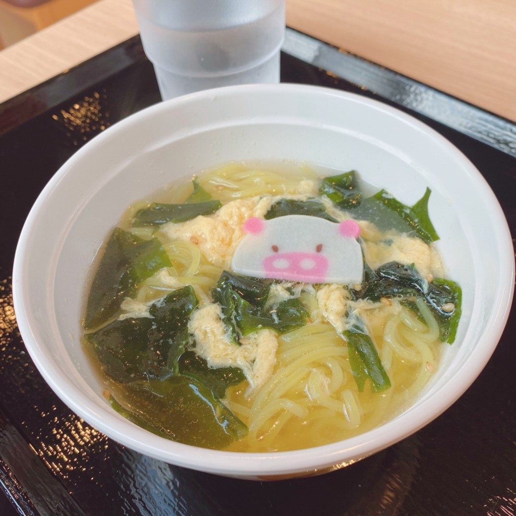 ユーザーが投稿したお子様ラーメンの写真 - 実際訪問したユーザーが直接撮影して投稿した若草通肉料理焼きたてカルビ 春日井若草通店の写真