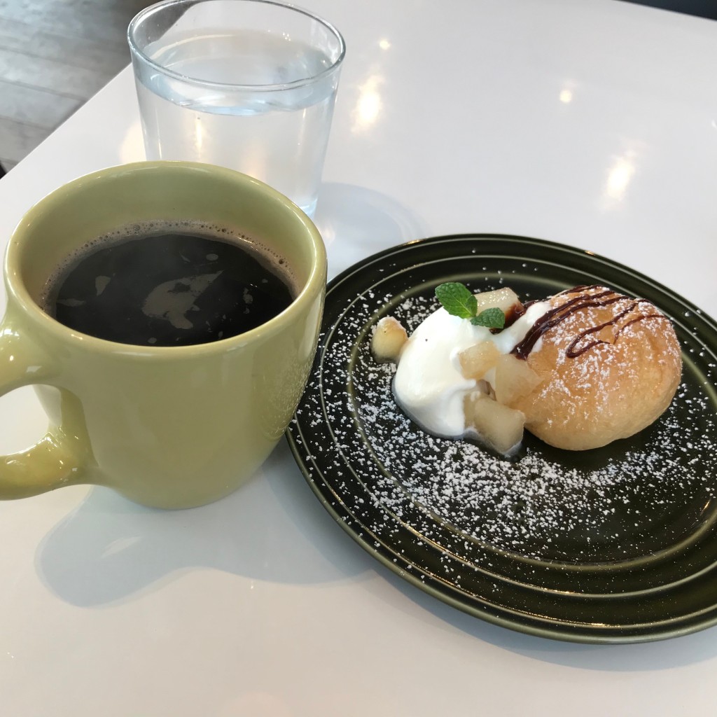 ユーザーが投稿したランチ ホットコーヒーの写真 - 実際訪問したユーザーが直接撮影して投稿した清風荘イタリアンザ ローフカフェの写真