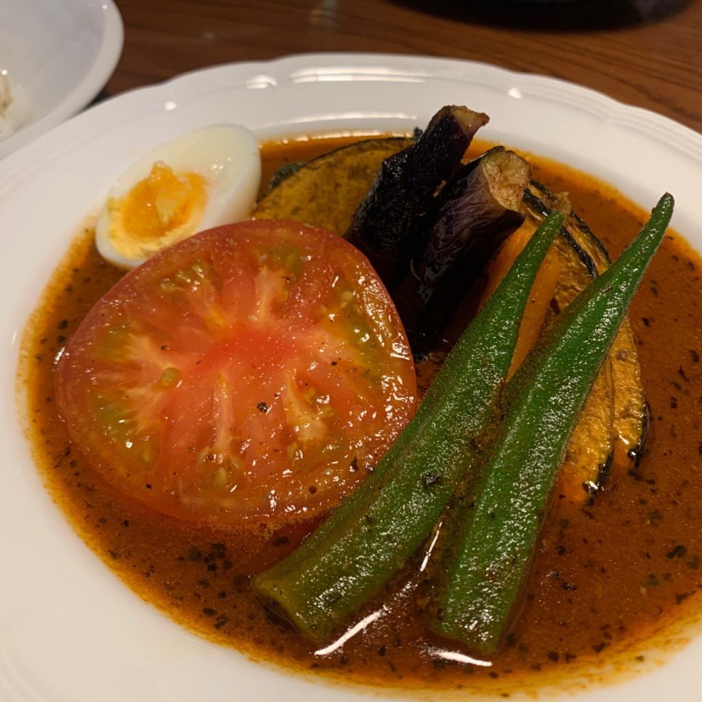 ユーザーが投稿した季節野菜スープカレーの写真 - 実際訪問したユーザーが直接撮影して投稿した琴似一条カレー札幌らっきょの写真