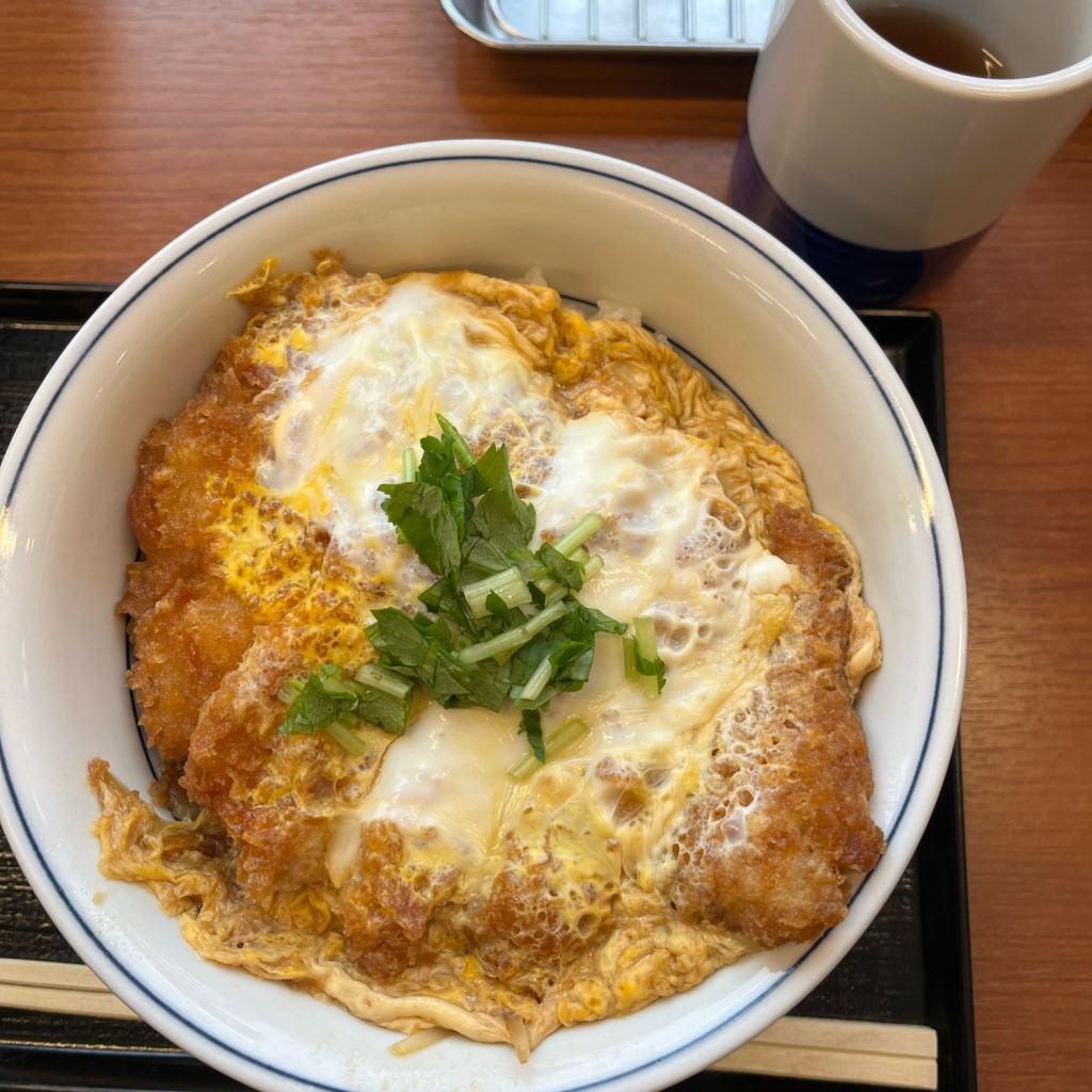 ユーザーが投稿したカツ丼(梅)の写真 - 実際訪問したユーザーが直接撮影して投稿した北野四条とんかつかつや 札幌清田店の写真