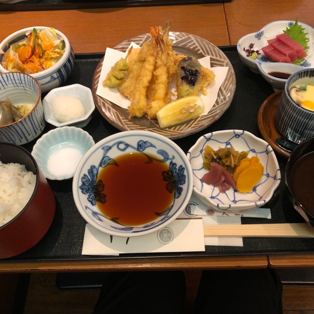 ユーザーが投稿した季節の天ぷら膳の写真 - 実際訪問したユーザーが直接撮影して投稿した高島天ぷら天一 横浜そごう店の写真