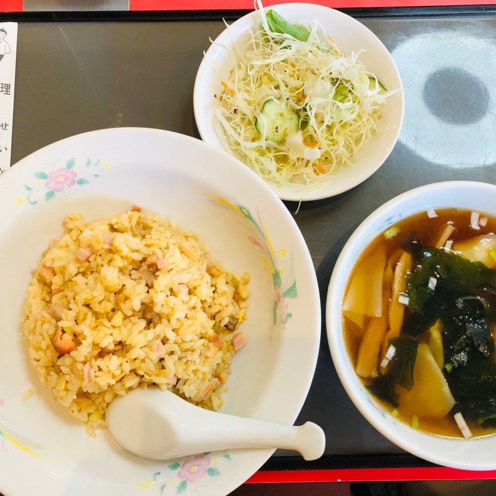 ユーザーが投稿したE定食の写真 - 実際訪問したユーザーが直接撮影して投稿した片柳町中華料理精華の写真