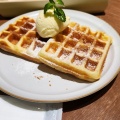 プレーンワッフル - 実際訪問したユーザーが直接撮影して投稿した川西町カフェcafe madreの写真のメニュー情報