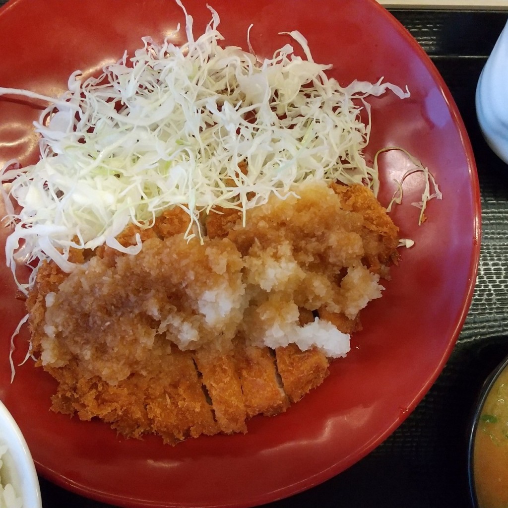 ユーザーが投稿したおろしカツ定食の写真 - 実際訪問したユーザーが直接撮影して投稿した神宮寺とんかつかつや 名古屋名四港店の写真