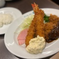 ミックスフライランチ - 実際訪問したユーザーが直接撮影して投稿した元町通洋食グリル一平 元町東店の写真のメニュー情報