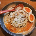 汁無し坦々麺 - 実際訪問したユーザーが直接撮影して投稿した八幡山ラーメン専門店らーめん 六弦の写真のメニュー情報