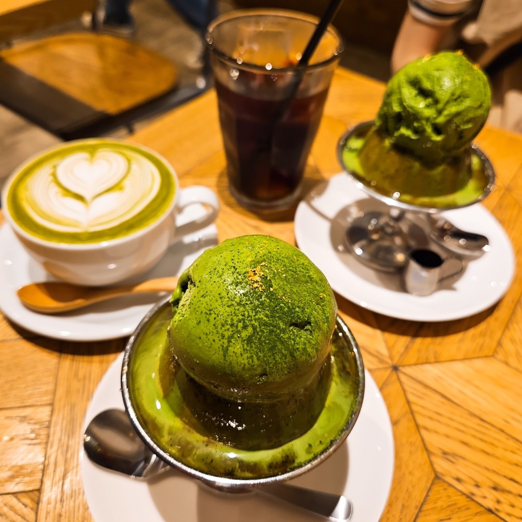 ユーザーが投稿した抹茶プリンの写真 - 実際訪問したユーザーが直接撮影して投稿した駒形カフェFEBRUARY CAFEの写真